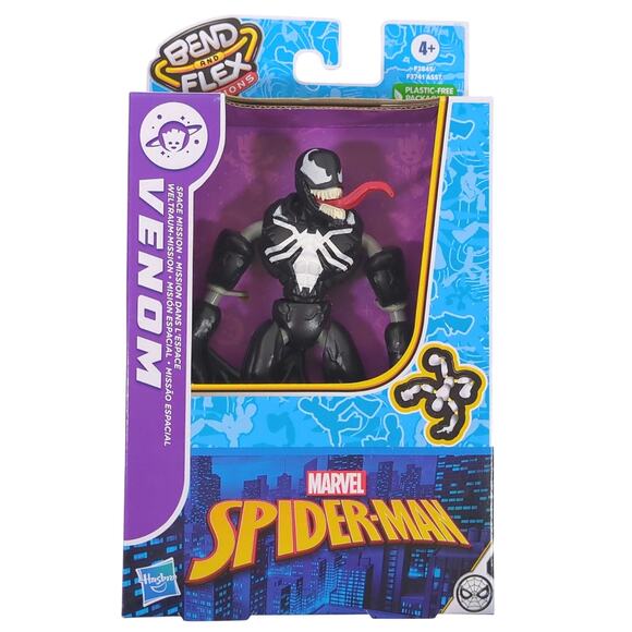 Hasbro Other - 2022 Hasbro Marvel Spider-Man VENOM  6" Bend and Flex Missions Action Figure NIB